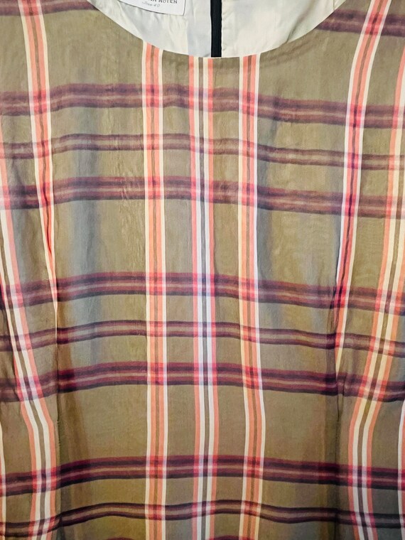 Plaid Dries Van Noten Vintage Dress Size 40 - image 2