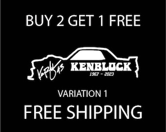 Ken Block Car Decal, Ken43ver, RIP Ken Block