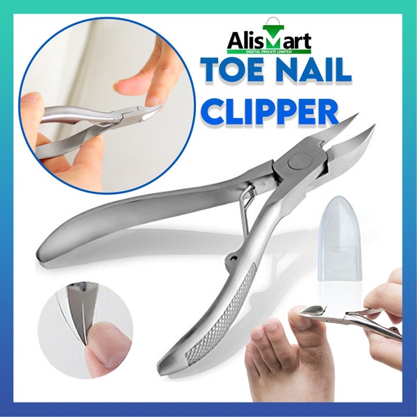 Stainless Steel Professional Toe Nail Clippers Nail Cutters Nippers for thick nails, Podiatry Pedicure Instrument For Ingrown Nail Nipper