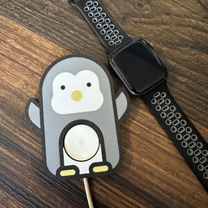 Happy Penguin Apple Watch Charger Cover