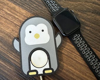 Happy Penguin Apple Watch Charger Cover