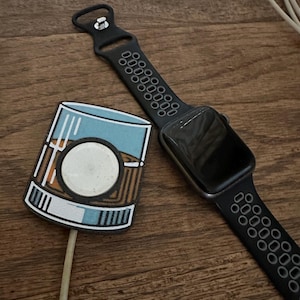 Whiskey Glass Apple Watch Charger Cover