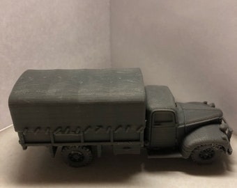 1:56 scale, assembled, U.S. Chevy Truck,  3D print PLA
