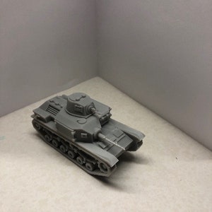 1/56 scale, Japanese Type 92 tank, assembled 3d printed, wargaming, resin