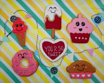 Kundenspezifische handgemachte Kekse -Sweet Tooth Collection