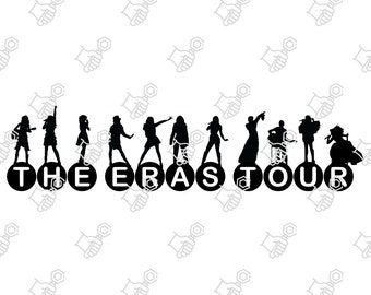 Swifty The Eras Tour Sylwetki Pliki SVG i PNG