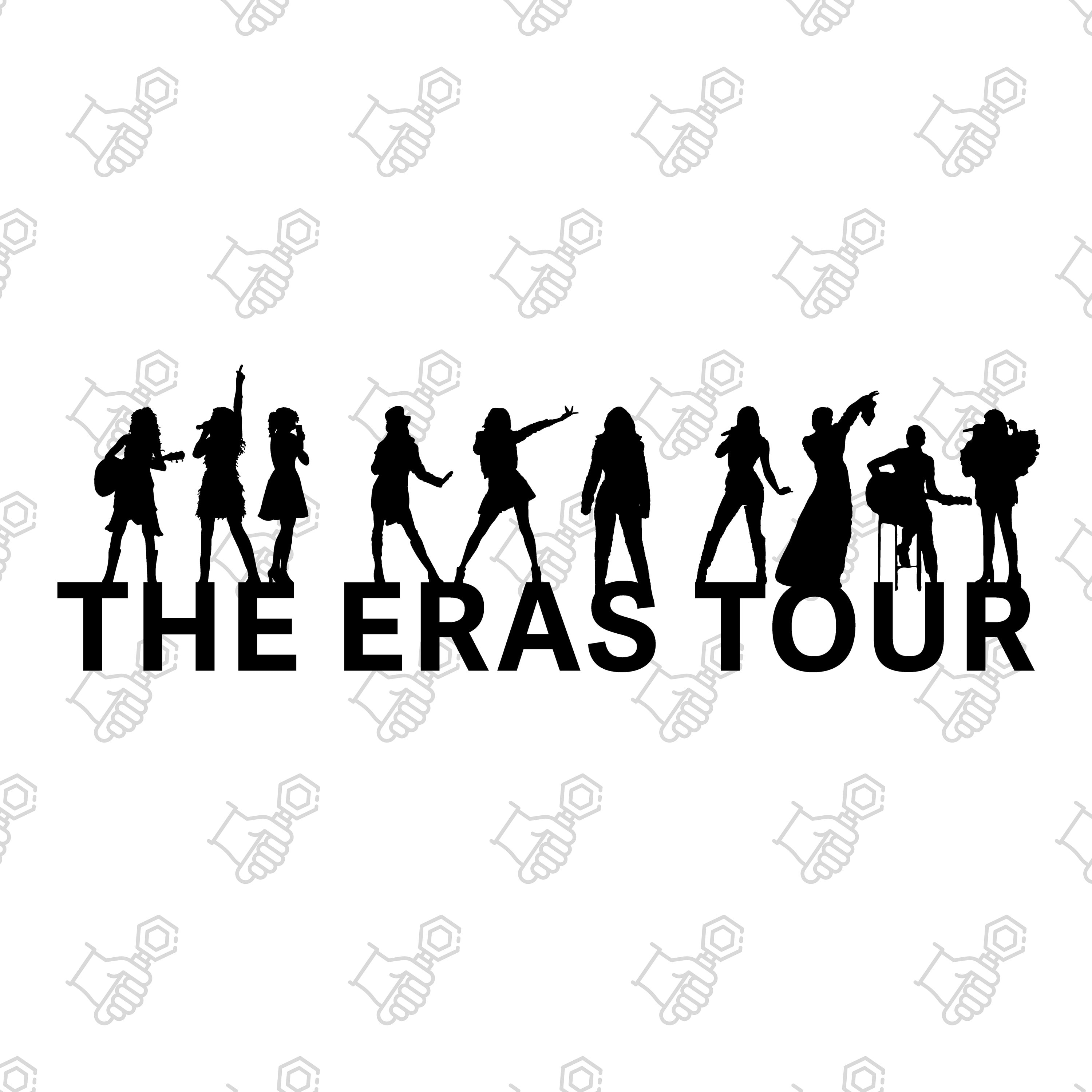 Swiftie the Eras Tour Silhouettes SVG & PNG Files Eras Tour Etsy UK