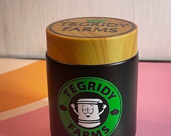 Von South Park inspiriertes Tegridy Farm Stash Jar 3,5oz