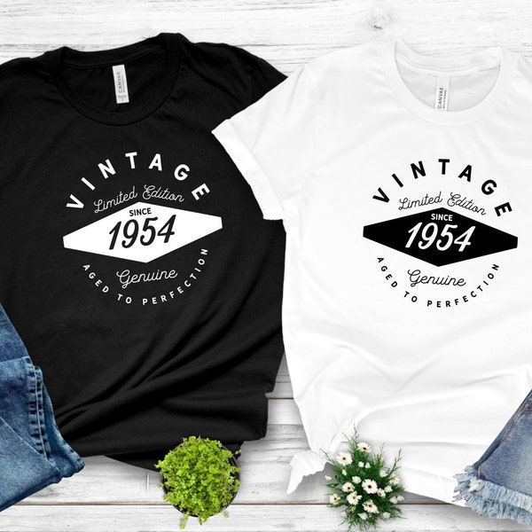 Vintage 1954 Shirt,69 th Birthday Gift Shirt, 69th Birthday Gift For Dad, 69th Birthday Gift For Mom, Gift for 69th Birthday