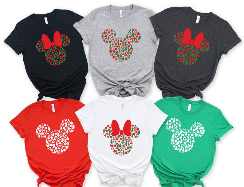 Disney Couples Mickey and Minnie Christmas Tshirt,christmas Family