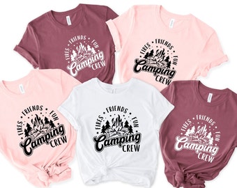 Fires Friends Fun Camping Crew Shirt, Summer Vacation T-shirts, Nature is calling Shirts, Camp Crew, Camping Crew Family Tee,Camping Buddies