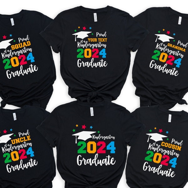 Custom 2024 Kindergarten Family Shirts, Family Graduation Shirts, Kindergarten Shirt, Kindergarten Graduation,Kindergarten Graduation Shirt