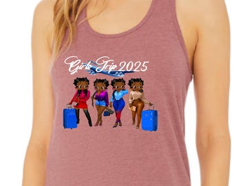 Girls Trip 2025 Shirt,Black Girls Trip Betty Boop T-Shirt,Funny Summer Tee,Betty Boop Fans Tee,Gift For Her shirt,Afro Girls Trip Sweatshirt