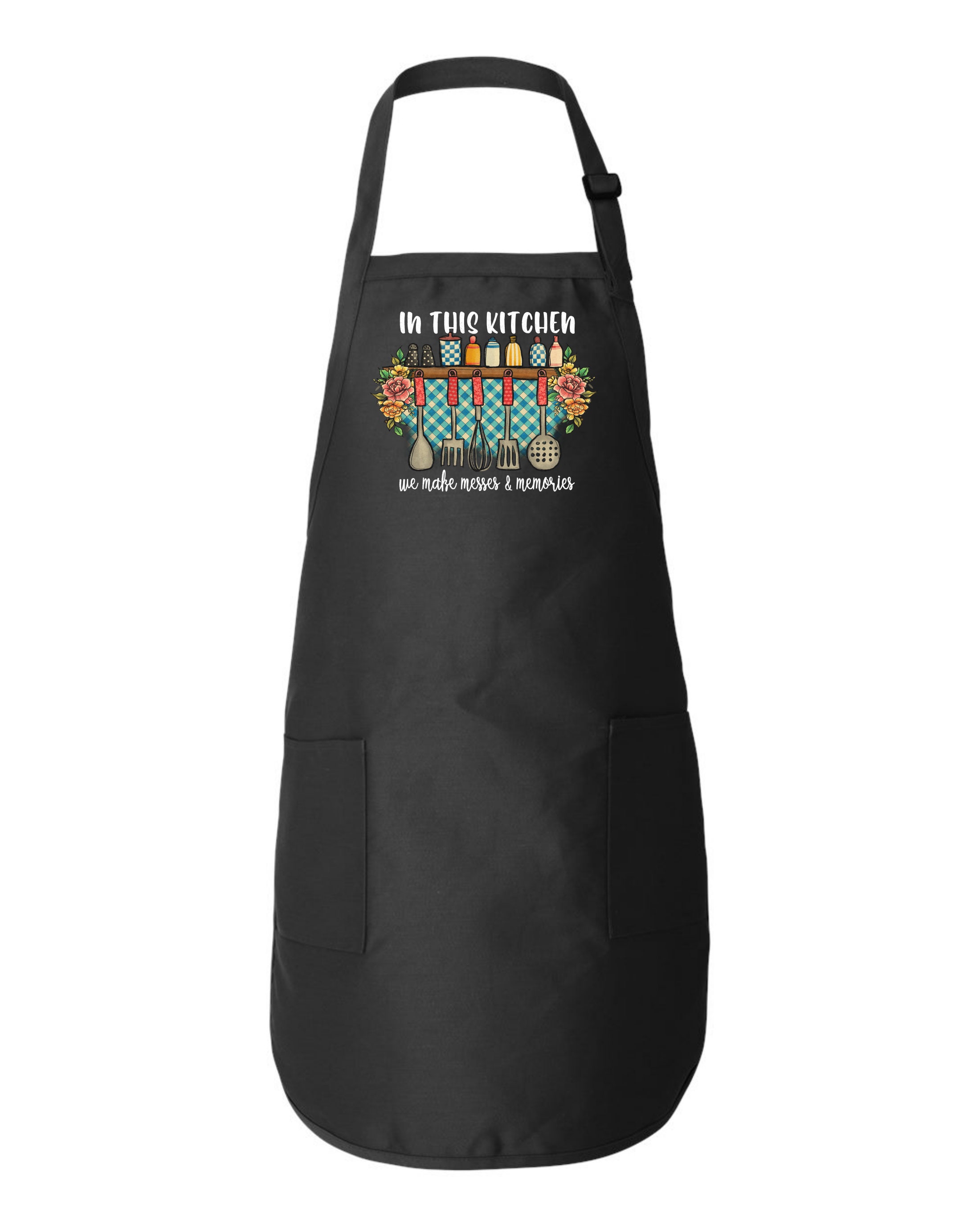 In This Kitchen We Make Messes and Memories Apron,personalised Apron
