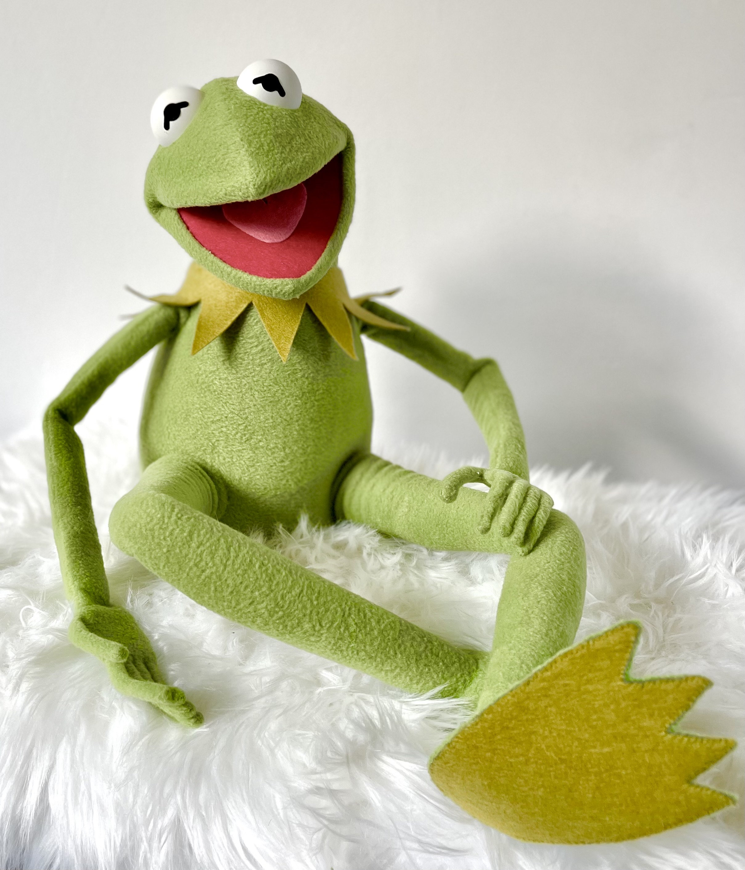 Kermit the Frog Puppet Replica Hand Puppet Muppet, 1:1 Professional Hand  Made 