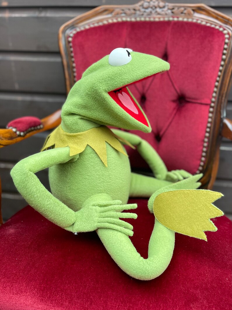 Kermit the Frog Puppet Replica Hand Puppet Muppet 11 Etsy