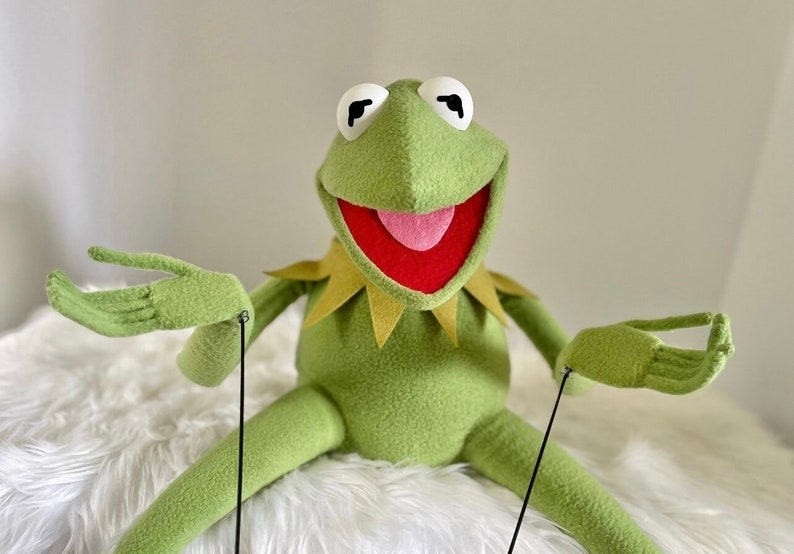 Kermit the Frog Puppet Replica Hand Puppet Muppet, 11 Professional