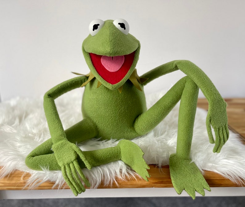 Kermit the Frog Puppet Replica Hand Puppet Muppet 11 Etsy