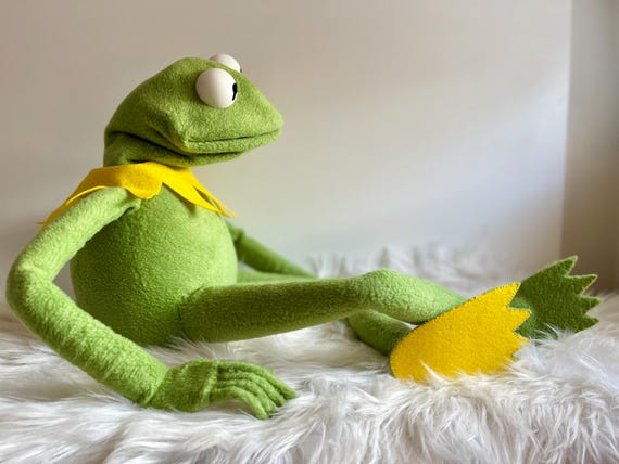 Kermit the Frog Puppet Replica Hand Puppet Muppet 1 1 Professional Hand Made Etsy