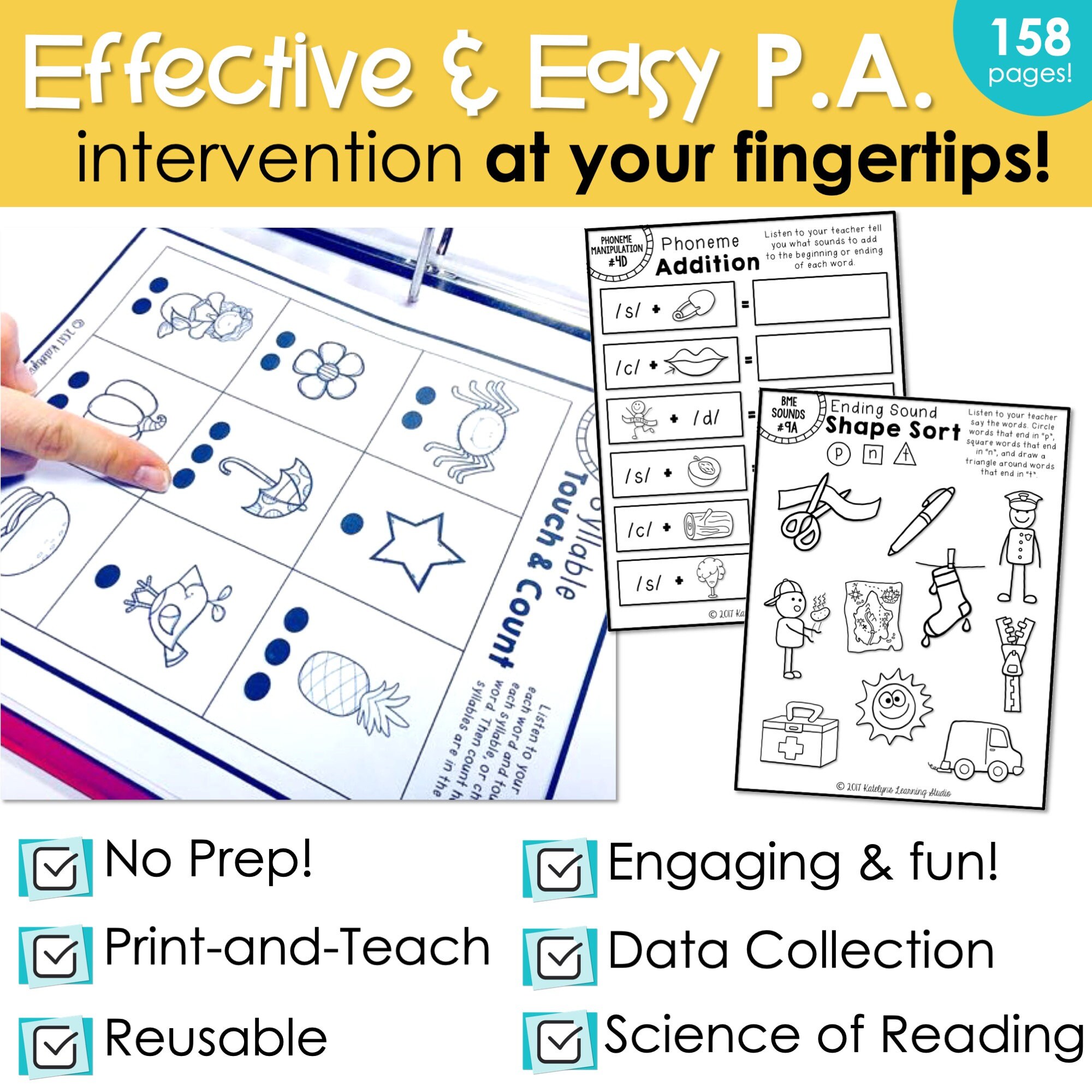 Phonemic Awareness Activities Science of Reading, Phonological ...