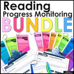 Reading Progress Monitoring Data Tracker, Reading Intervention Data Sheets for Interventionist Homeschool Record Keeping Reading Assessment