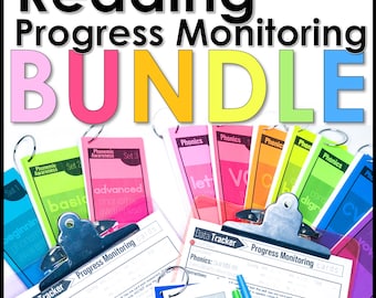 Reading Progress Monitoring Data Tracker, Reading Intervention Data Sheets for Interventionist Homeschool Record Keeping Reading Assessment
