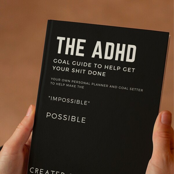 adhd homework checklist ADHD Digital Planner And Goal Setter.