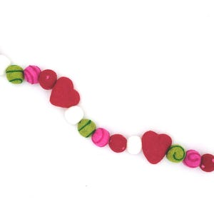 Grinchmas Felt Ball Garland | Holiday Decoration | Birthday Decoration | Home Decoration