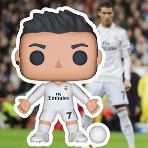 Funko Pop Cristiano Ronaldo 3D STL file - Cristiano Ronaldo Funko Pop - Chibi figure - 3D Printer