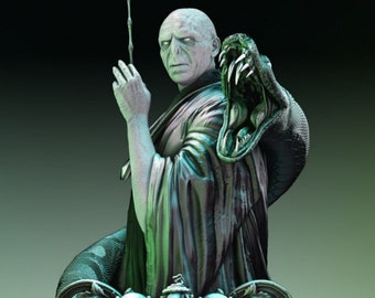 Lord Voldmort 320mm bust 3D STL file - Slyterin figure - 3D Printer