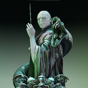 Lord Voldmort 320mm bust 3D STL file - Slyterin figure - 3D Printer