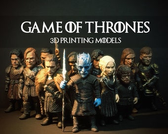 Game of Thrones Diorama: 11 Character 3D STL File