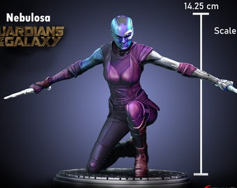 Nebula 1:8 Scale - Guardians of the Galaxy 3D STL file - Nebula Figure - 3D Print