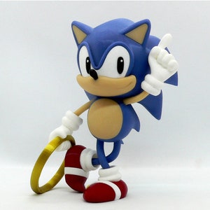 Sonic 3D-STL-Datei - Bunte Sonic-Figur - 3D Drucker