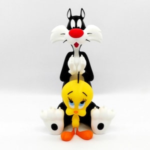 Tweety And Sylvester 3D STL file - Tweety And Sylvester figure - 3D Printer