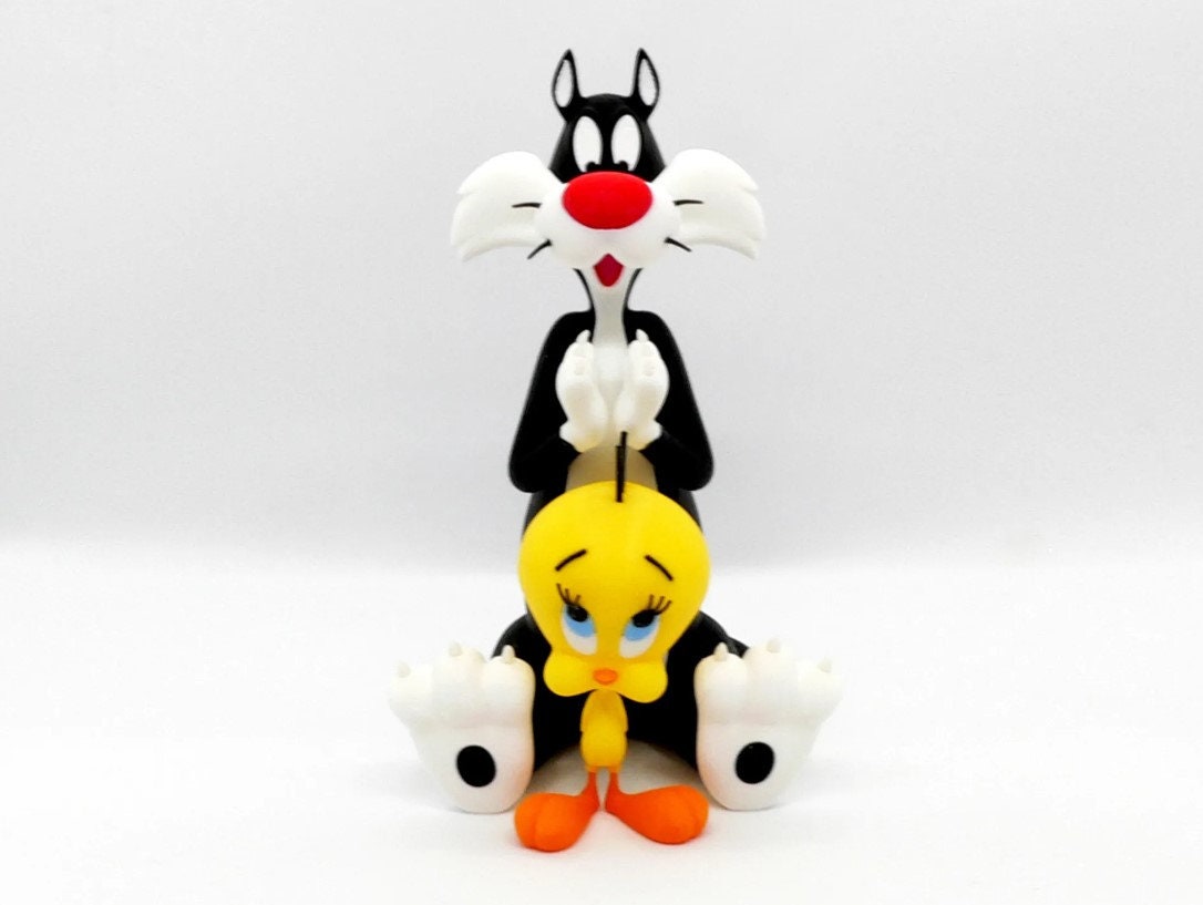 F ENESCO シルベスター Sylvester Tweety フィギュア Extremely Rare! Vintage Sylvester and Tweety Bird Statue
