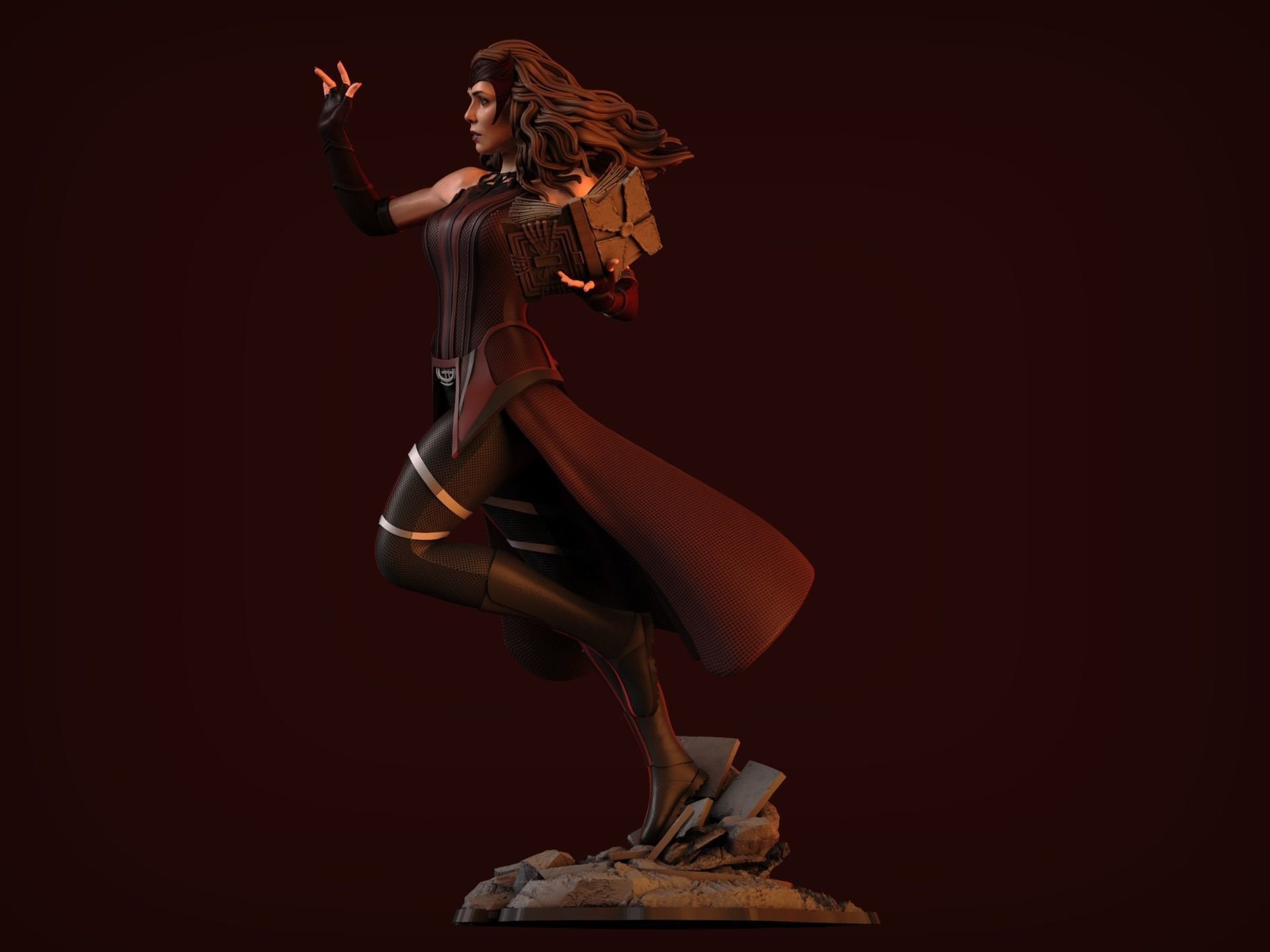 Scarlet Witch 3D Figure STL File – Wanda Maximoff, Multiverse of ...