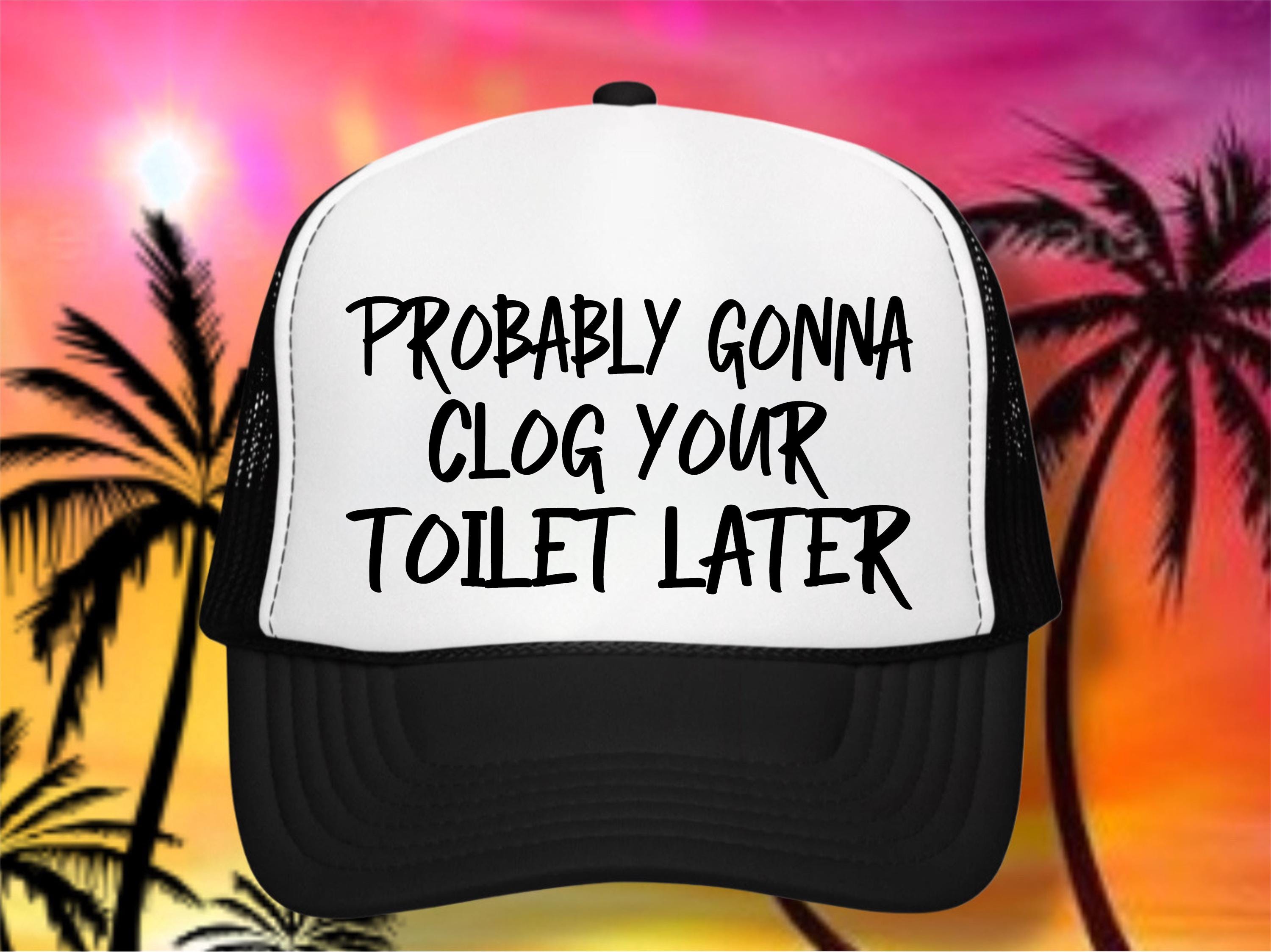 Casquette Trucker Vintage 1980s - Blague Toilette, Snapback, Neuve Sans étiquette, Drôle