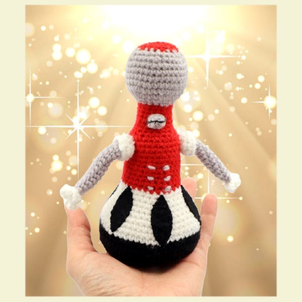 Tom Servo MST3K robot Inspired Amigurumi Crochet Doll