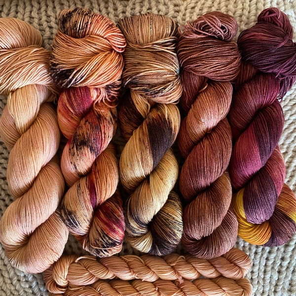 Sip’n Fall Collection (DTO) | hand dyed yarn