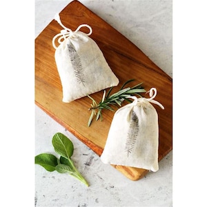 Natural Clay Deodorizing Sachets – Mississippi Red Clay in Muslin Bags Red Clay Aroma Sachets – Handmade Muslin Bags for Odor Removal