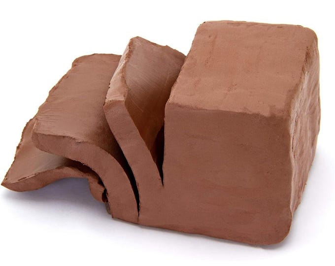 Featured listing image: Red Clay Arkansas - 5 lb (Hand Processed, Purified, Tempered) Earthern Clay, Wet Clay, natural clay for Arts & Crafts, Pottery, Jewellery