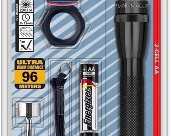 Mini lampe de poche à incandescence AA 2 cellules Maglite, modèle M2A01C