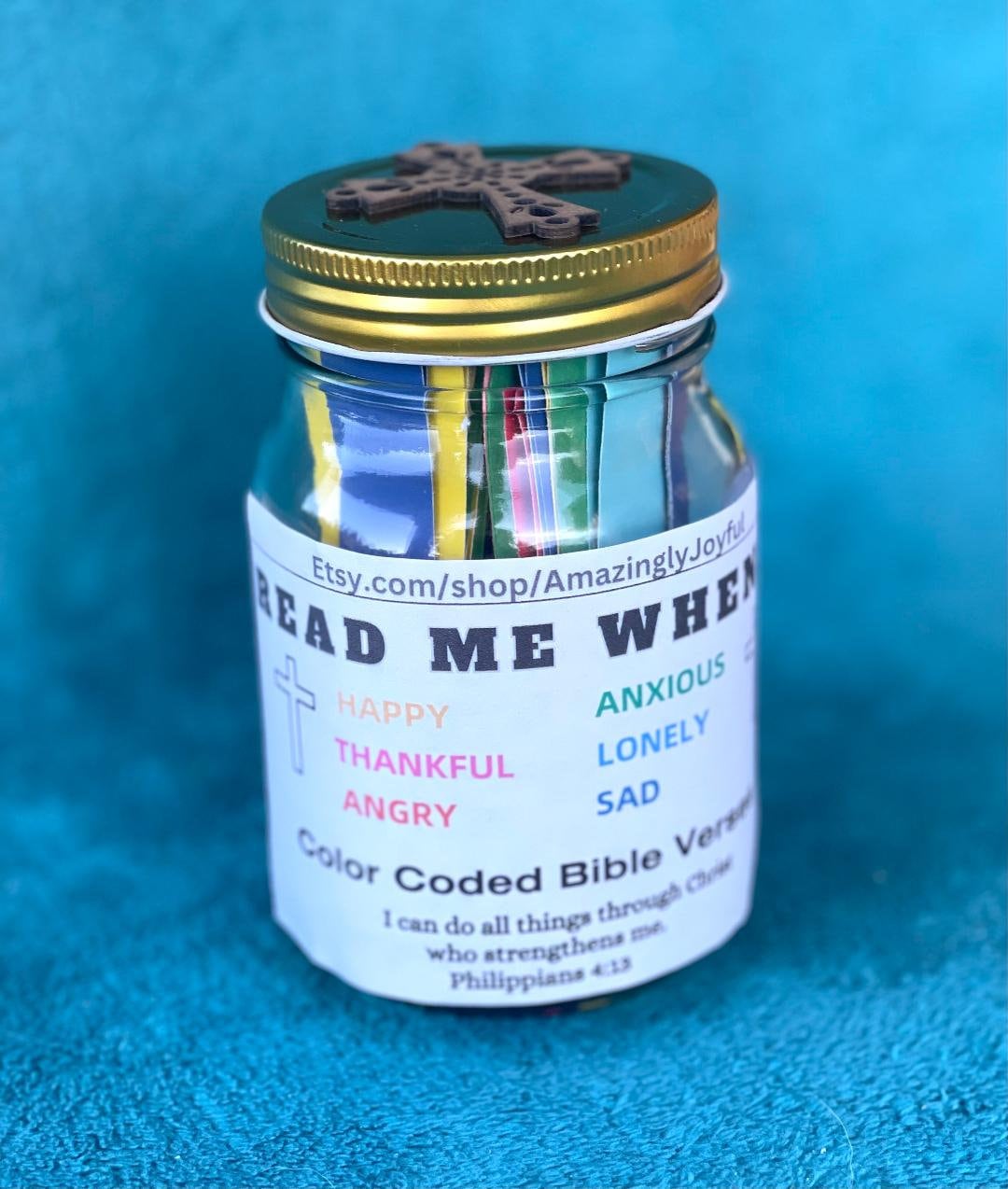 READ ME WHEN Jar Bible Verses for Emotions and Feelings, Scripture ...