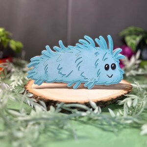 FUZZY CRITTER Mini Slimline handgemachte Karte