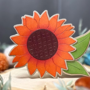 Cartes en forme de TOURNESOL