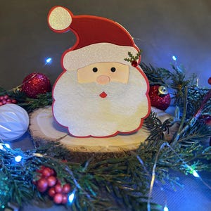 Cartão de Papai Noel Feito em Casa