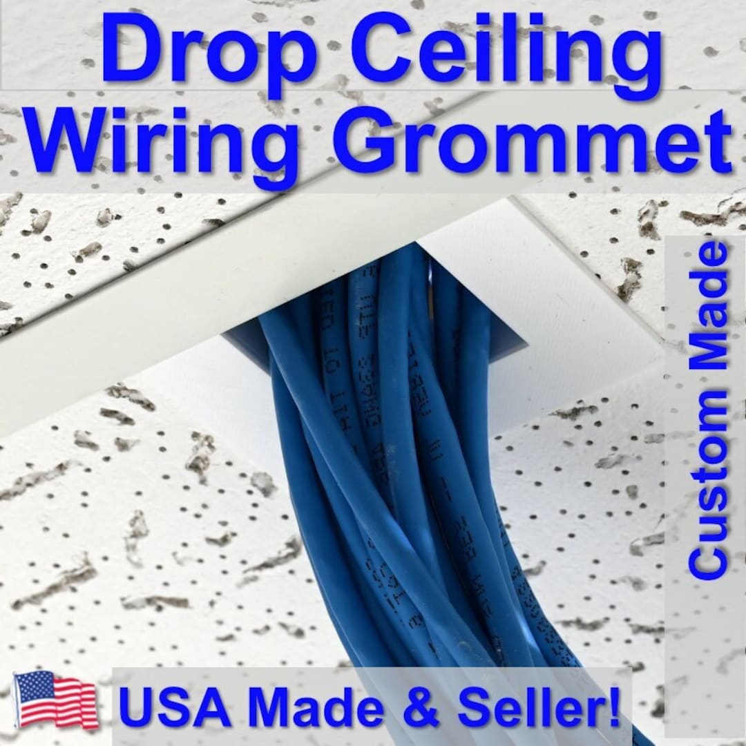 Drop Tile Ceiling Wiring/pipe/conduit Grommet Custom 3D Printed Etsy