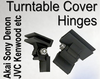 Turntable Record Player Cover Hinges Akai Denon Harman Kardon JVC Kenwood Sony Etc(pair)