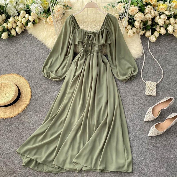 Sage Green Dress Etsy